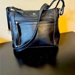 Radley London Postman’s Park top zip leather crossbody bag.